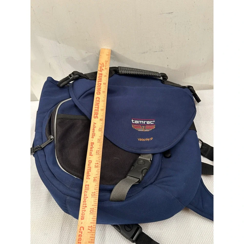 Tamrac Velocity 9 Camera Sling Bag OS Navy Blue Padded Professional Women